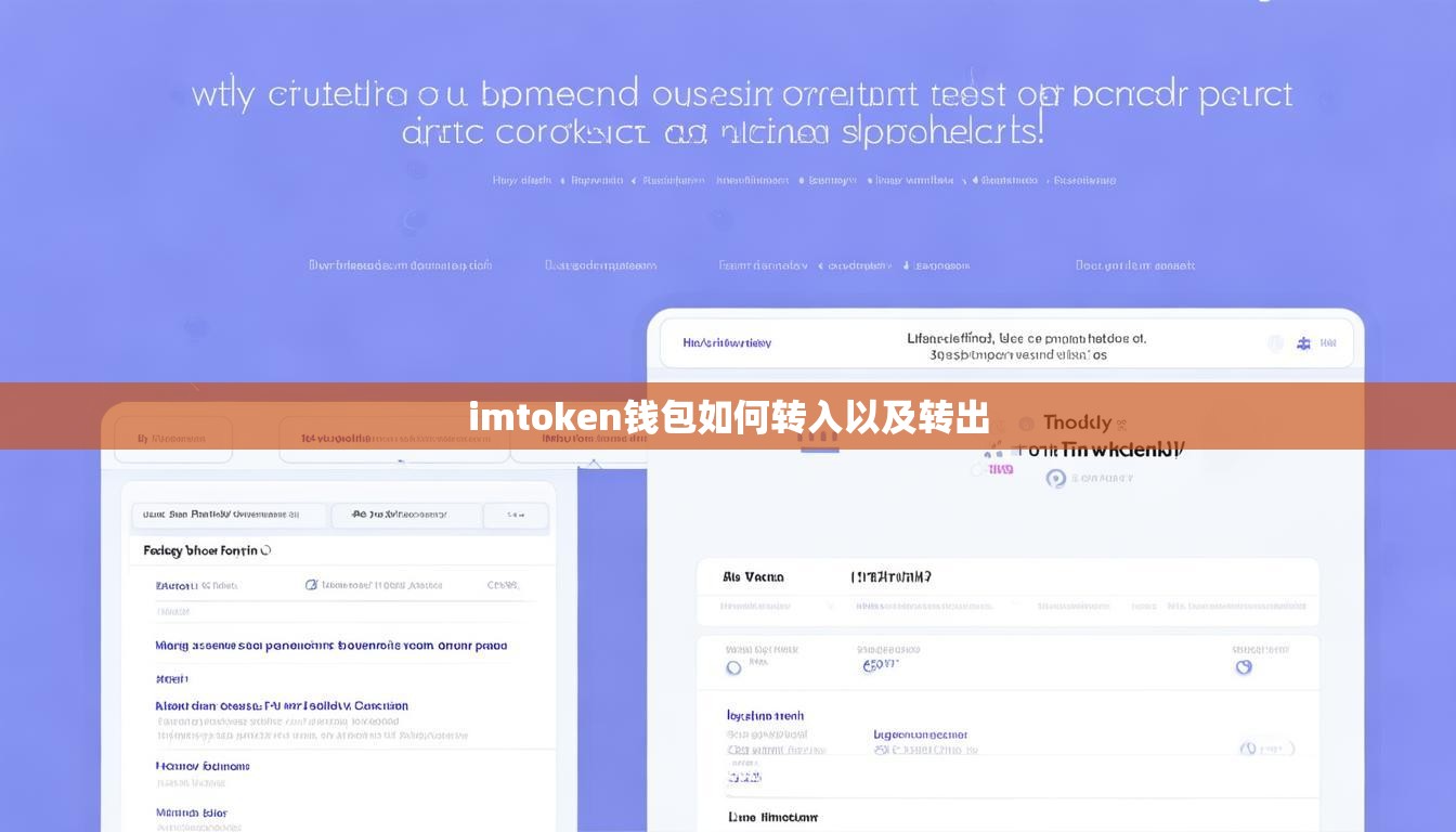 imtoken钱包如何转入以及转出